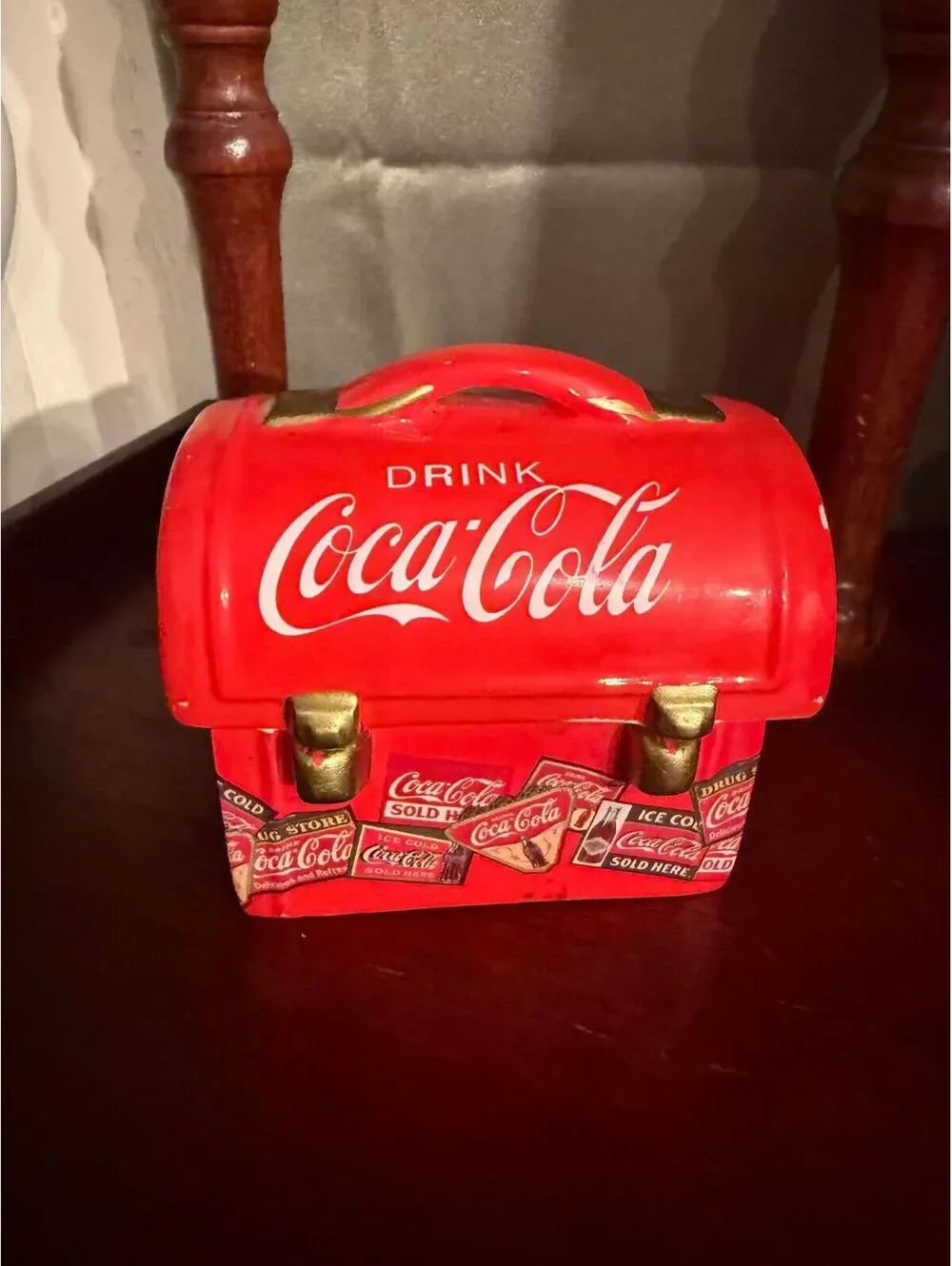 C16. COCA-COLA LUNCH BOX SALT & PEPPER SHAKER SET.